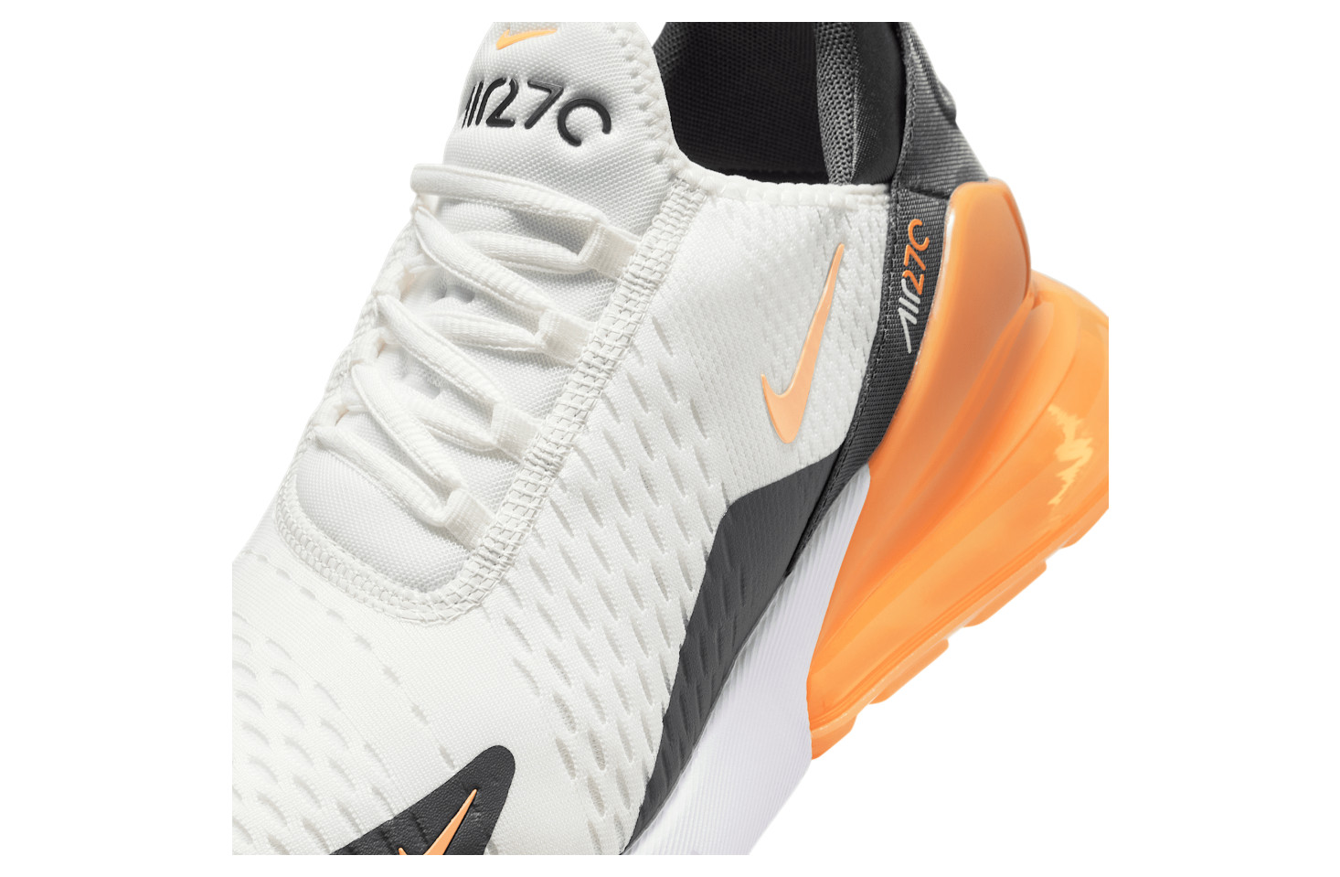 Nike Air Max 270 Summit White Laser Orange Black AH8050-114 Men’s