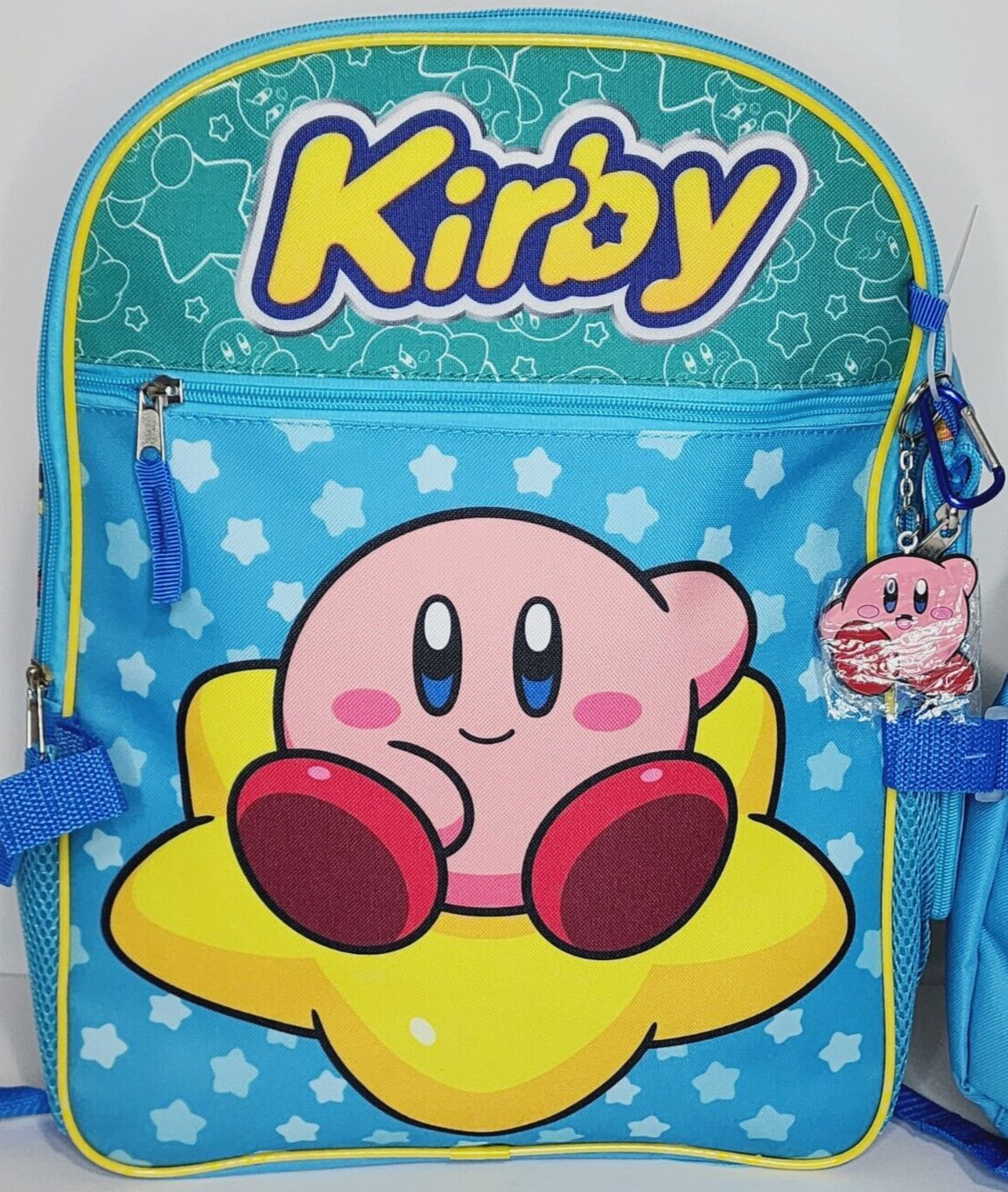 Nintendo Kirby 5-Piece Backpack Set Lunch Bag Supply Case Carabiner BRAND NEW