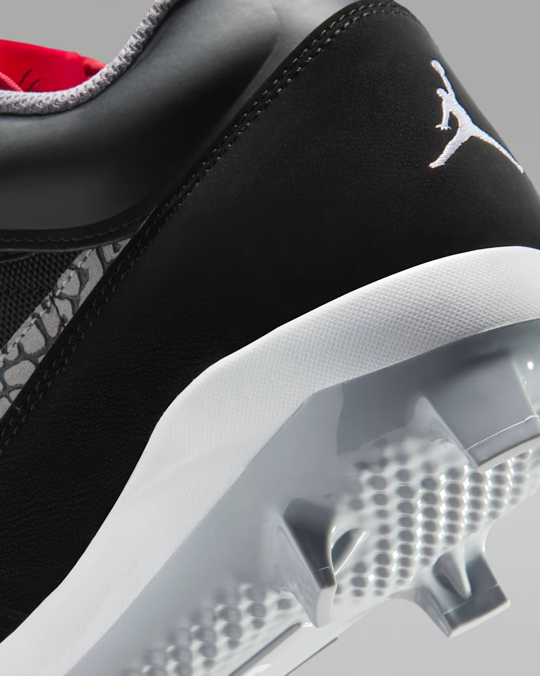 NIKE Jordan Stadium 90 Low MCS HQ0211 060 Black Gray White Fire Red Men Baseball