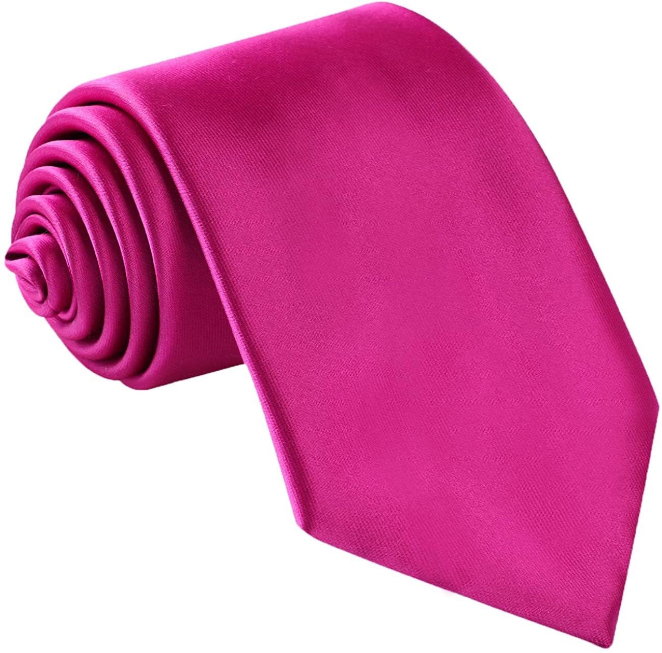 Fortunatever Mens Solid Color Tie, Pocket Square, Neckties, Regular or Skinny