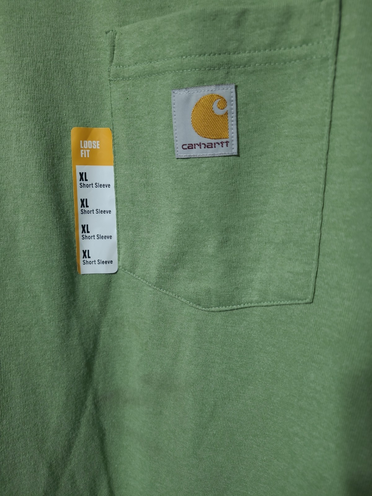 NWT Carhartt Men’s Loose Fit Heavyweight S/S Pocket T-Shirt Green K87 Sz XL