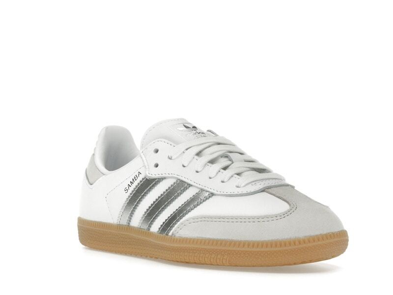 adidas Samba OG White Silver Metallic Grey W – JI2725 Shoes
