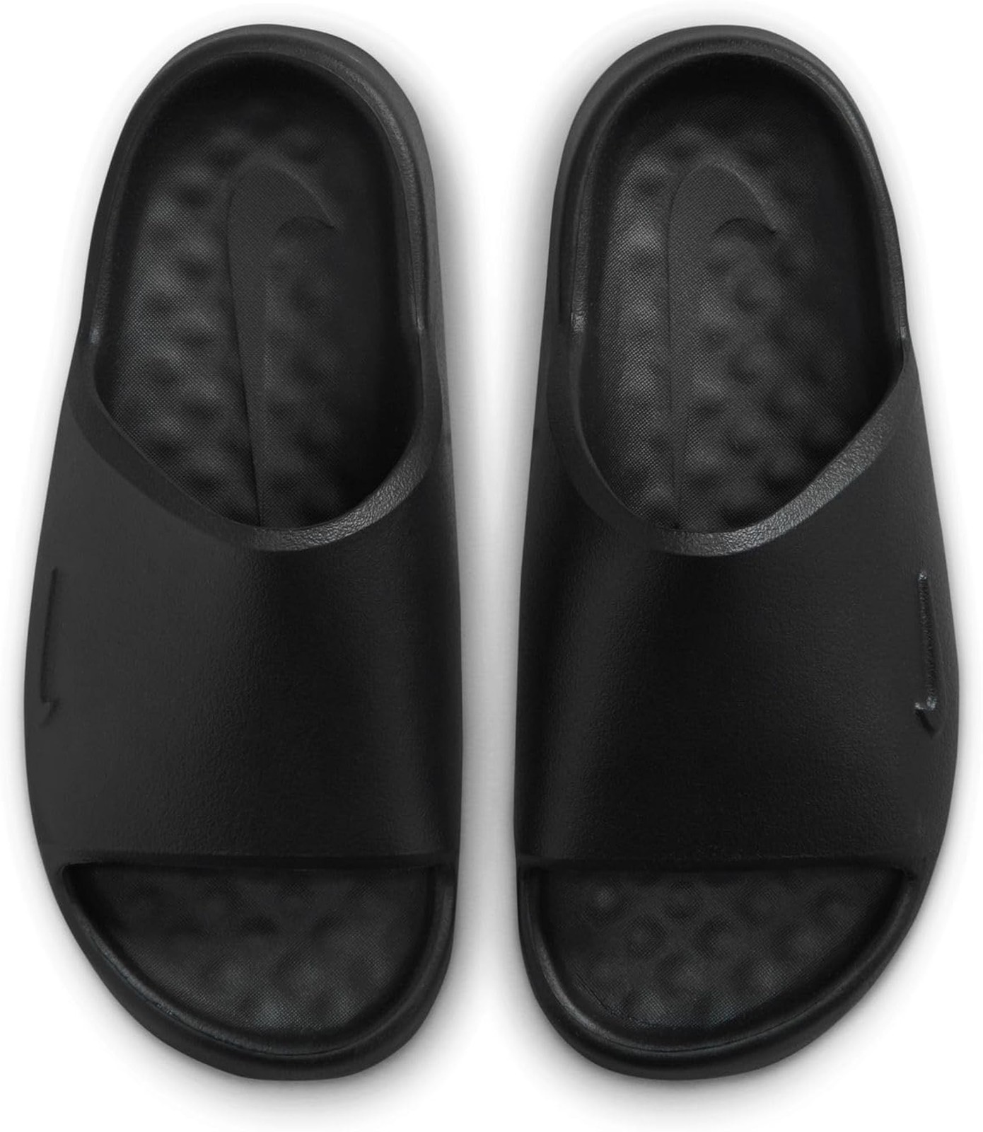 Nike Unisex Kids’ Calm Slides 2.0 – Boys and Girls Sandals – Black/Black/Black –
