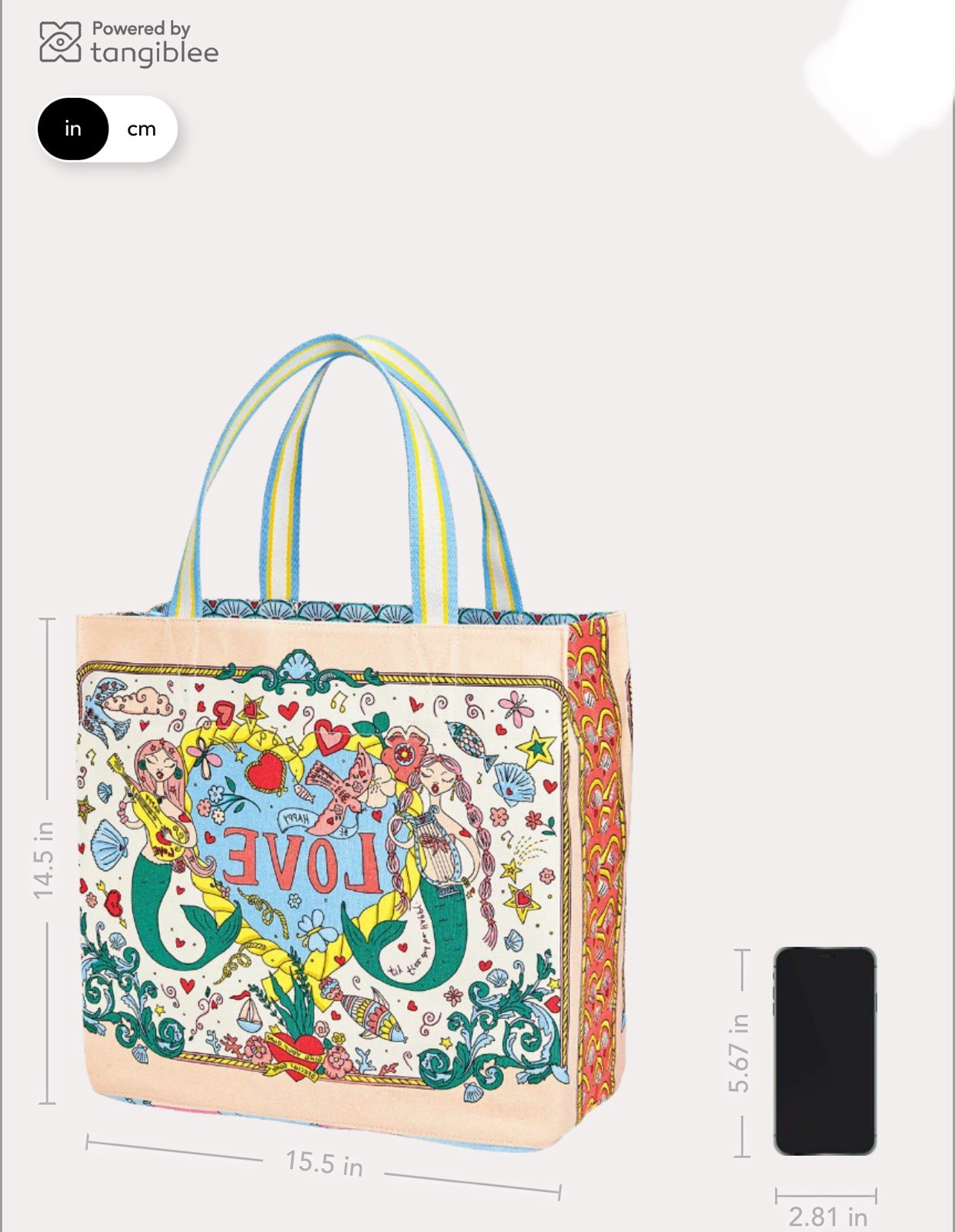 Brighton MERMAID SIREN’S SONG Canvas Tote MSRP $150 New In Package