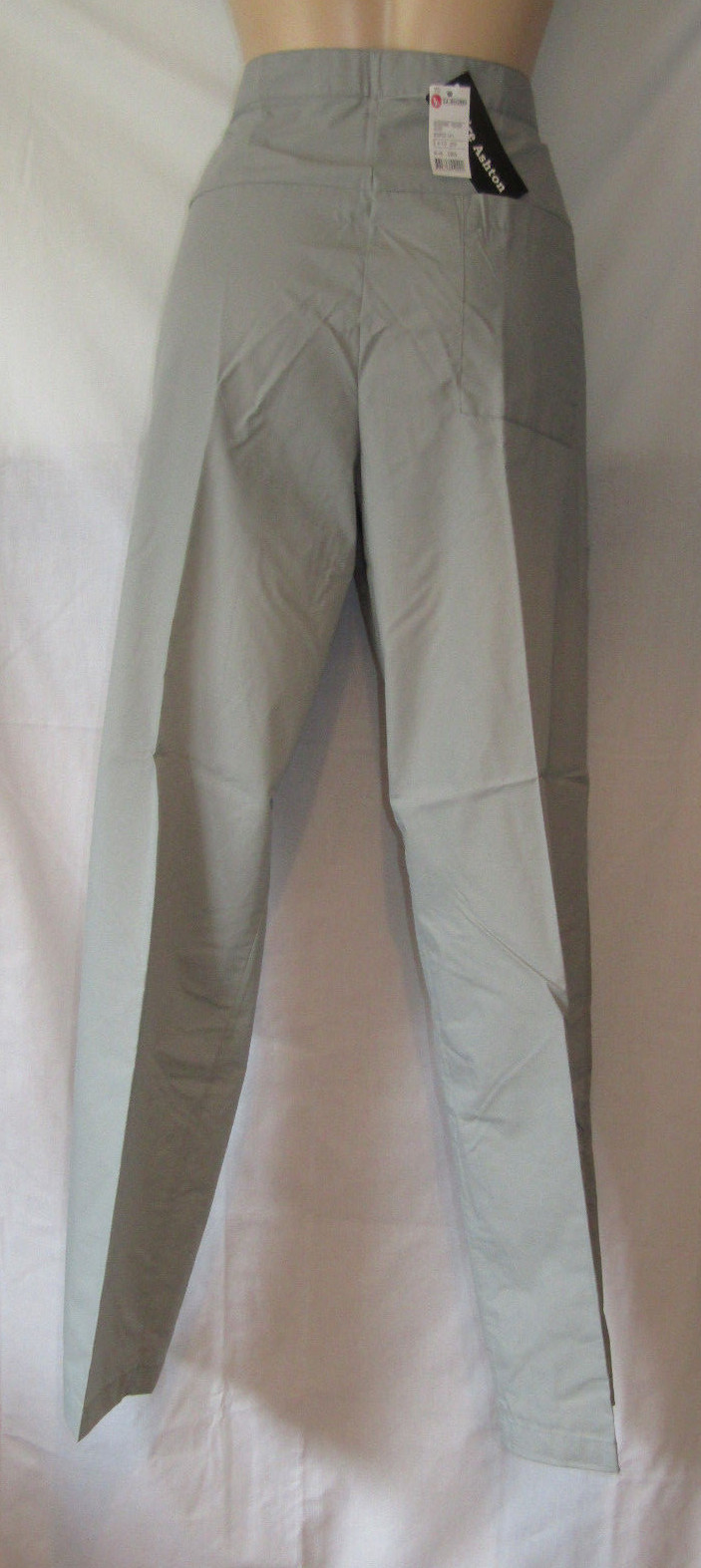 Walking Golf Hiking Trousers Silver Grey Sizes 10 – 20 Zips At Ankles & Pockets