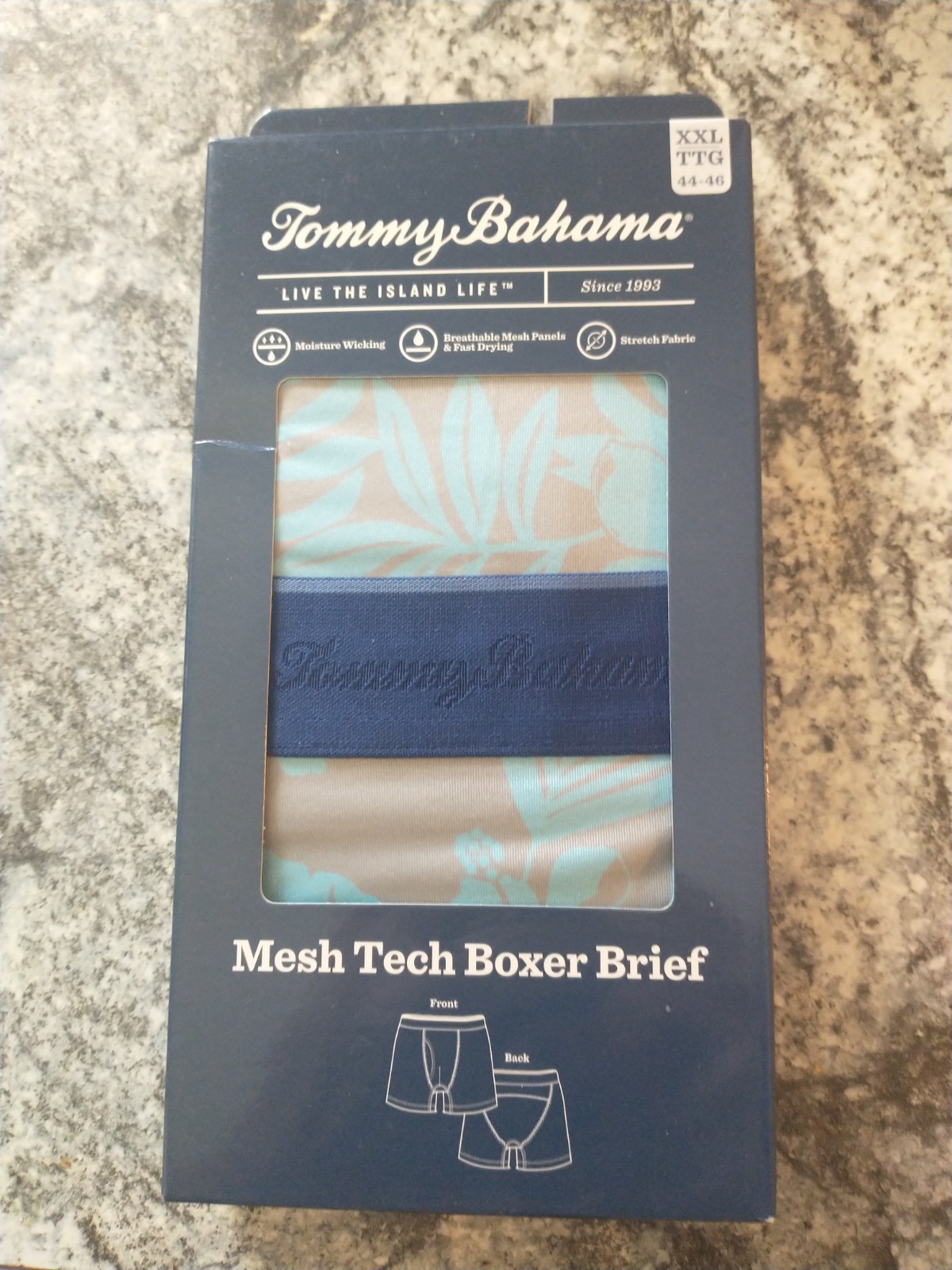 Tommy Bahama mens mesh tech boxer brief size XXL new in box