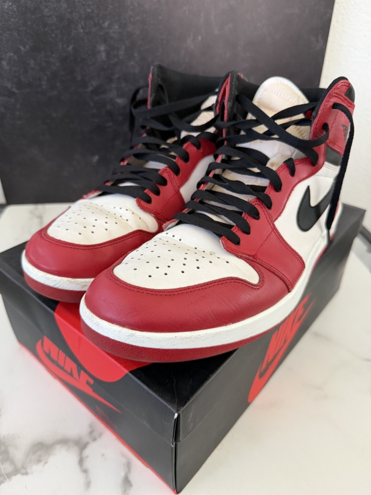 Air Jordan 1 – Black White and Red – Size 11 – Pre-owned – Original Box