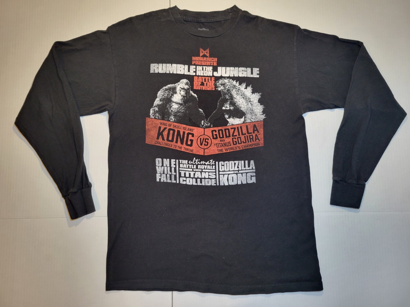 King Kong Vs Godzilla Rumble In The Jungle Shirt Mens M Monarch Titans Collide.