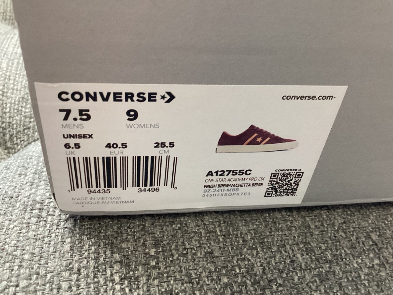 Converse One Star Academy Pro Oxford Sneaker, size 9.5