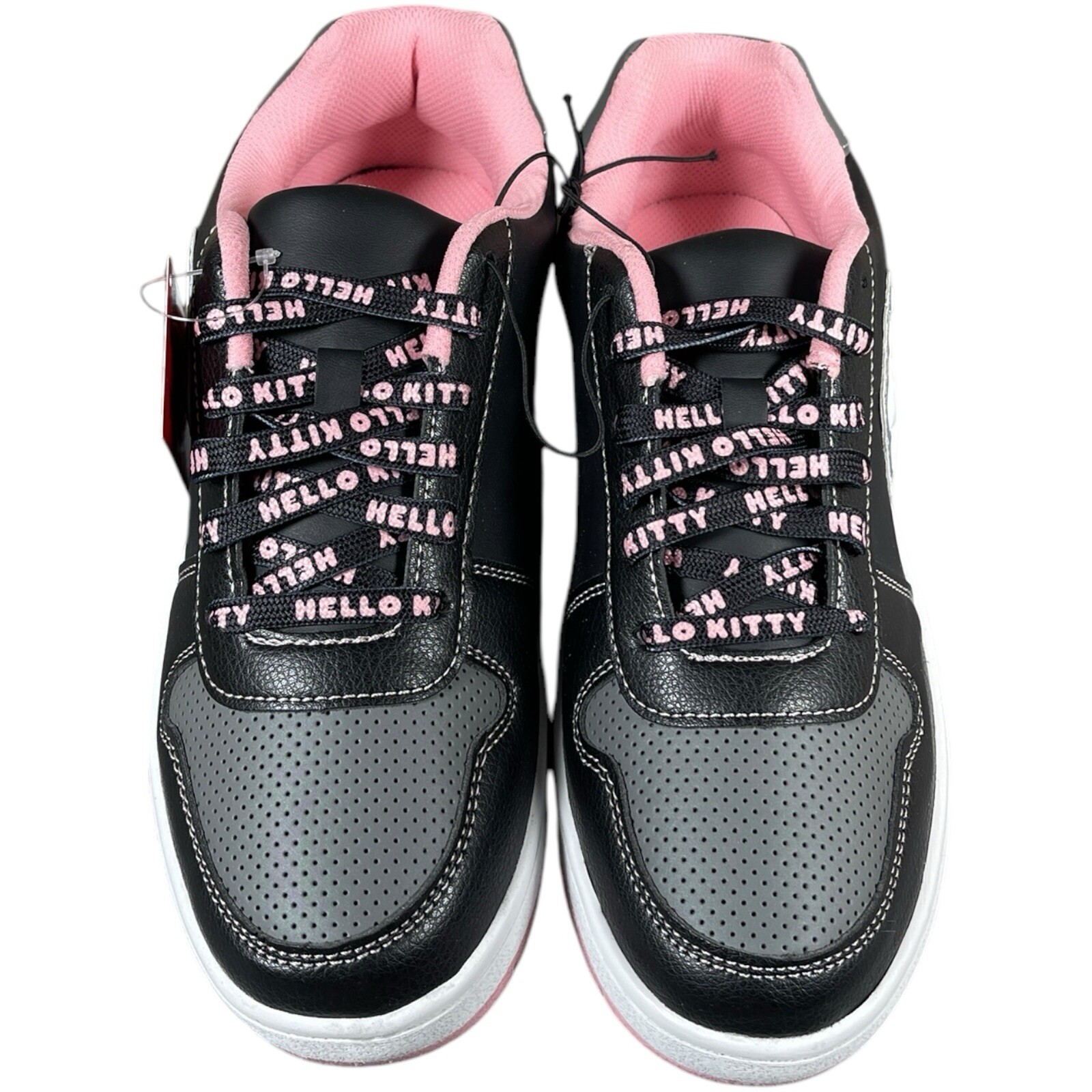 Hello Kitty by Sanrio Women’s Fashion Sneakers Size 8 Black/Light Pink Shoes NEW
