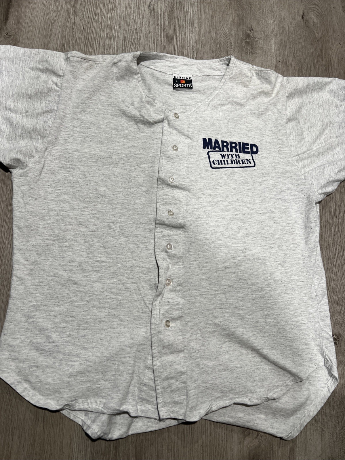 Vintage Married With Children Large Baseball Jersey Signal Sports Tag