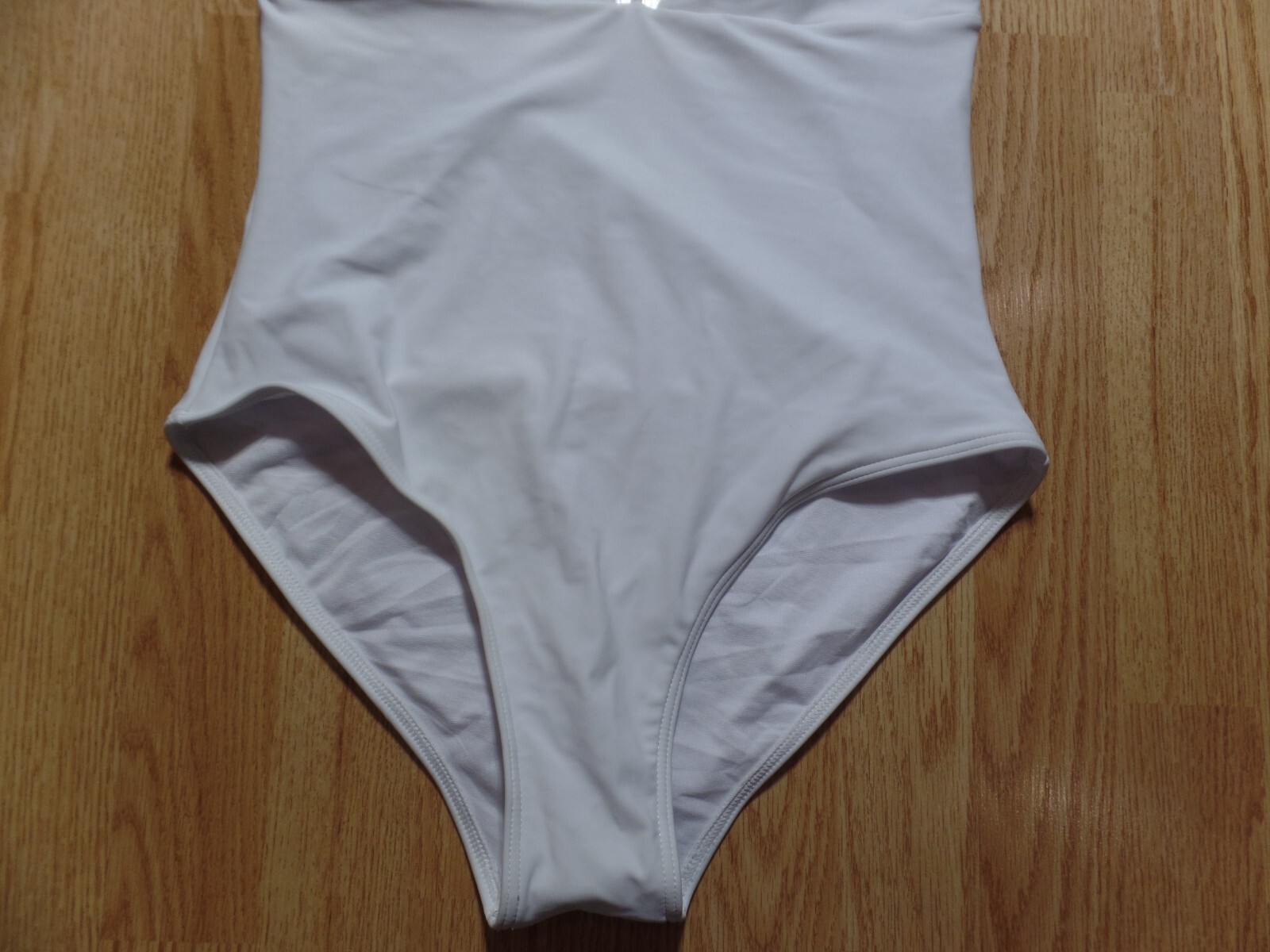 Womens Express Swim 1 piece white swimsuit / bathing suit size large