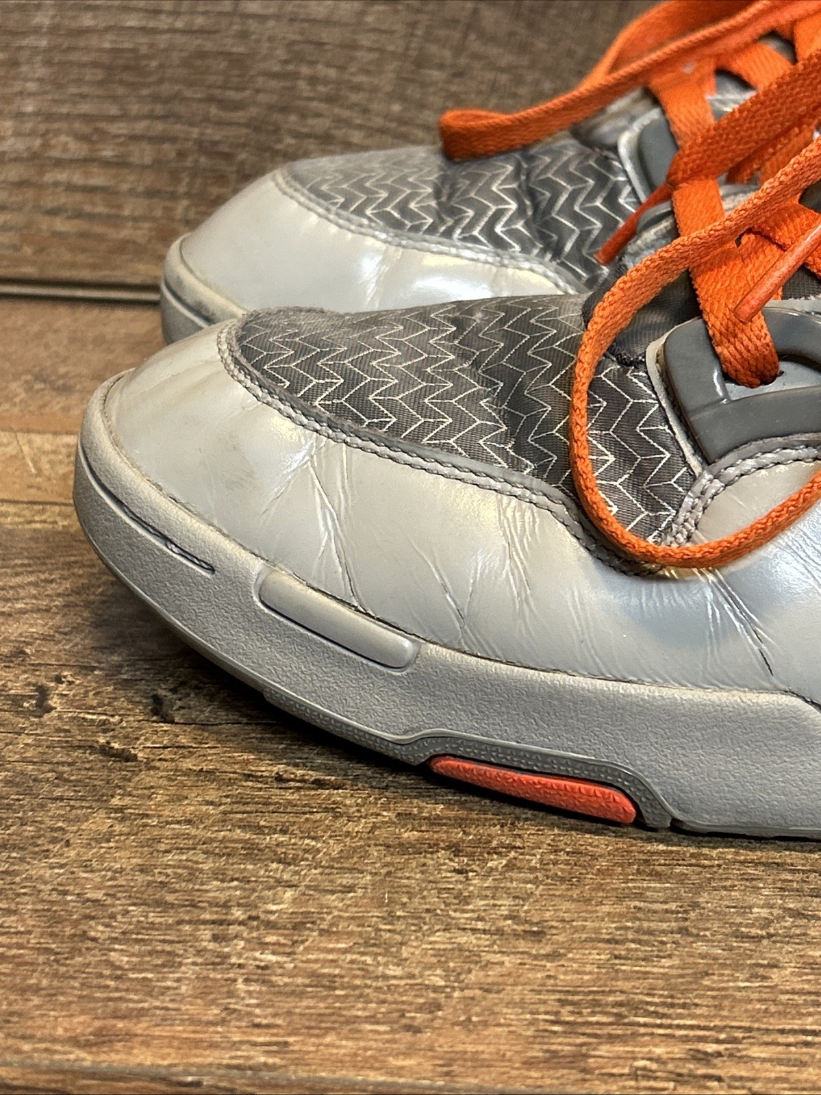 Reebok Pump Omni Lite Hexalite J12467-Gray/Orange-Size 10