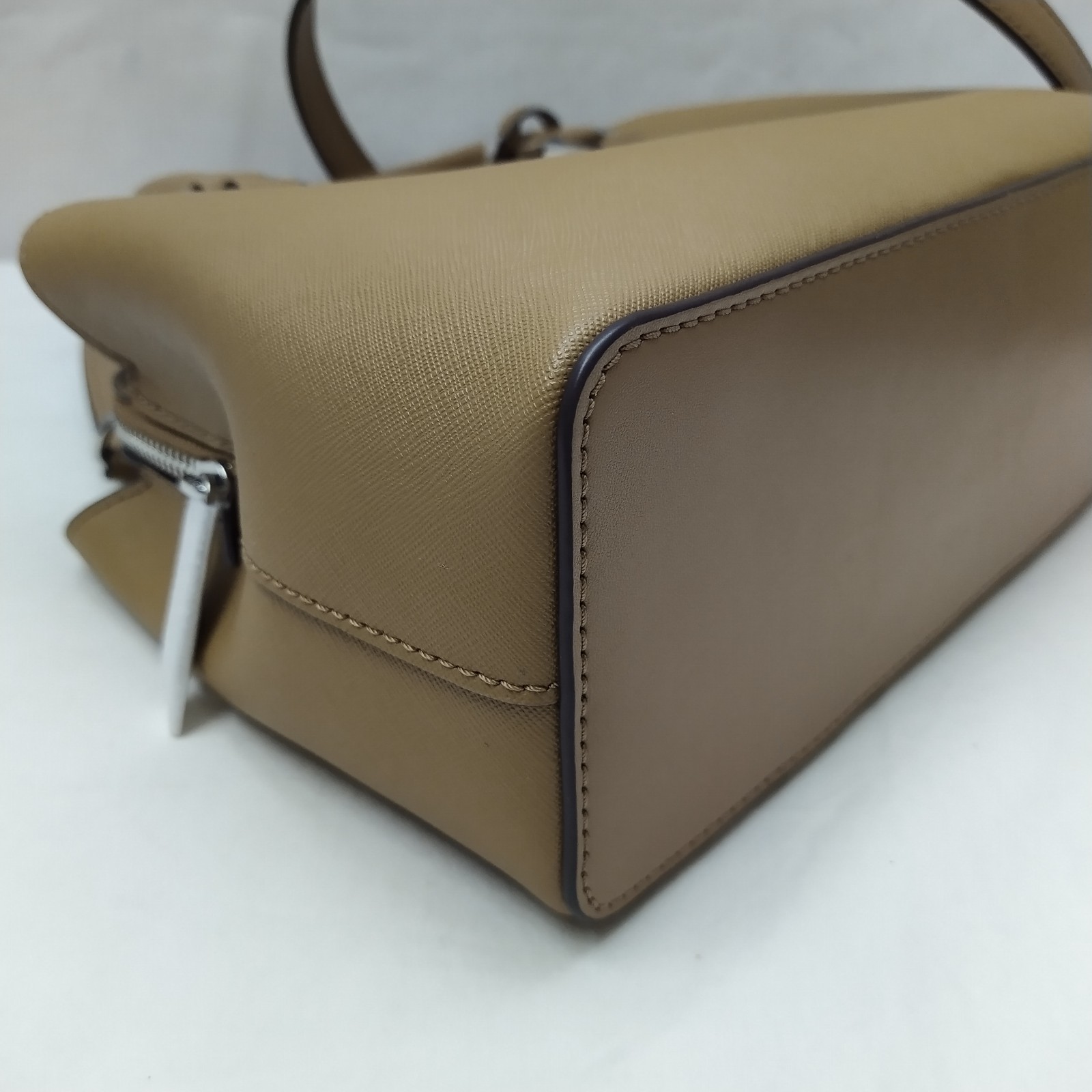 Michael Kors Savannah Brown Leather Double Handles Satchel Bag – NWT