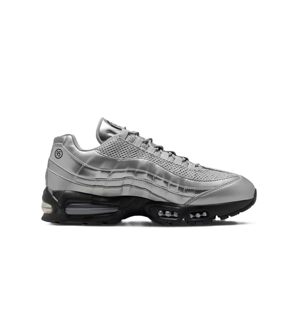 Men’s Nike Air Max 95 Big Bubble SE Metallic Silver/Black-Black (IB6830 002)