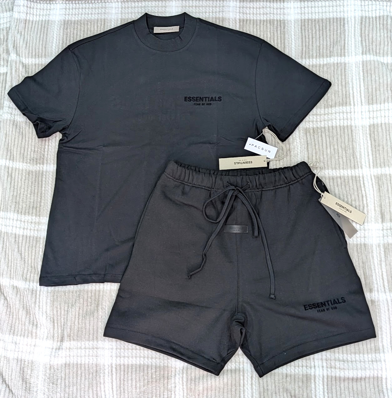 Fear of God Essentials T-Shirts & Shorts Oversized S Size Set Stretch Limo SS22