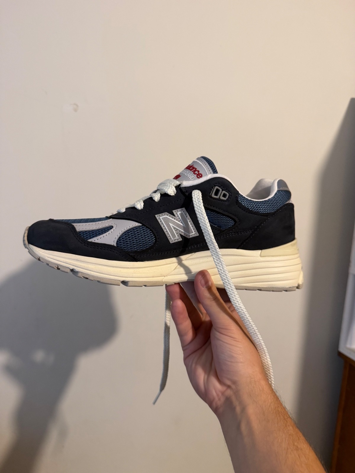 Size 7 – New Balance 991v2 Made in England Vintage Sport Pack – Navy