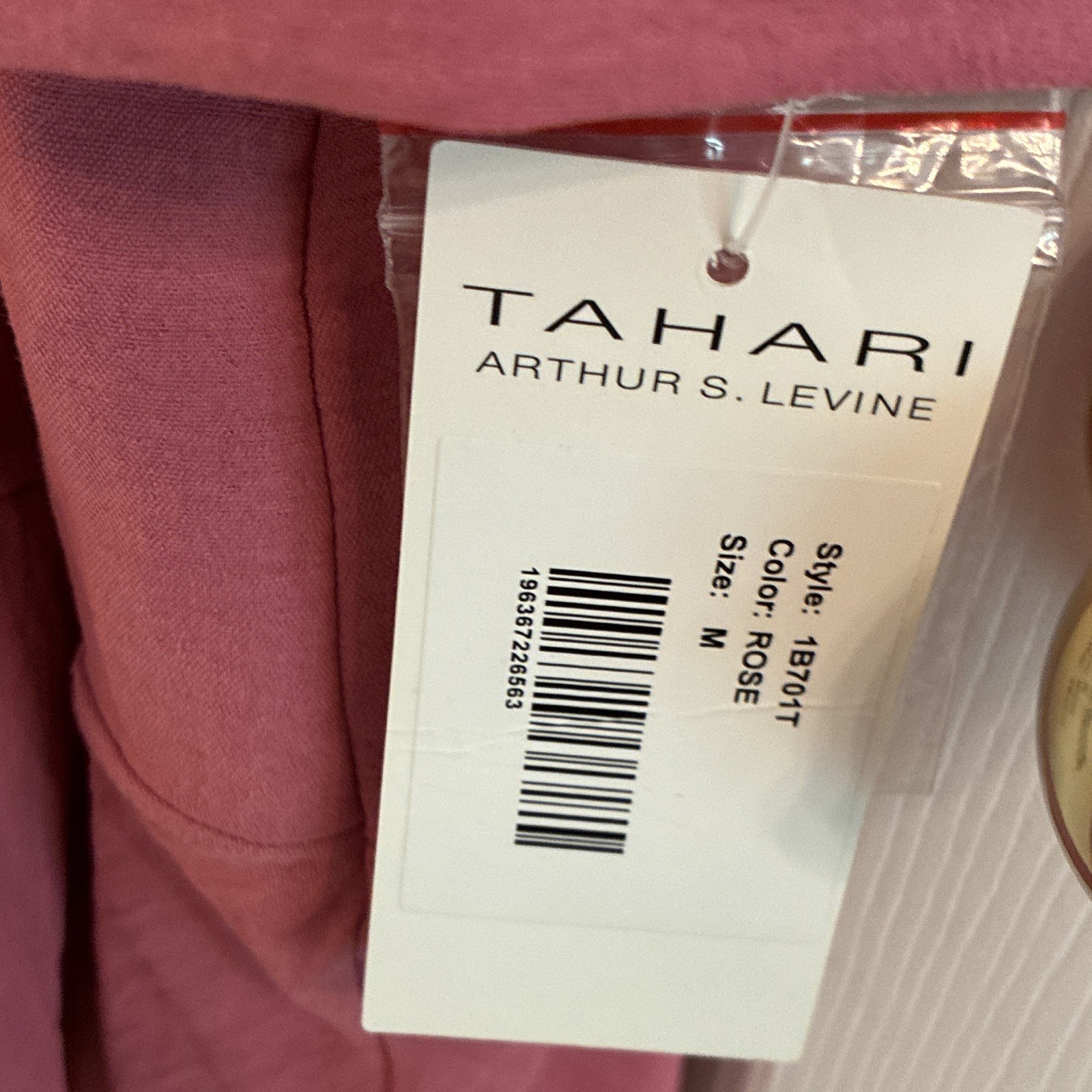 Tahari Arthur S. Levine Collared Rose Solid Shirt Dress M