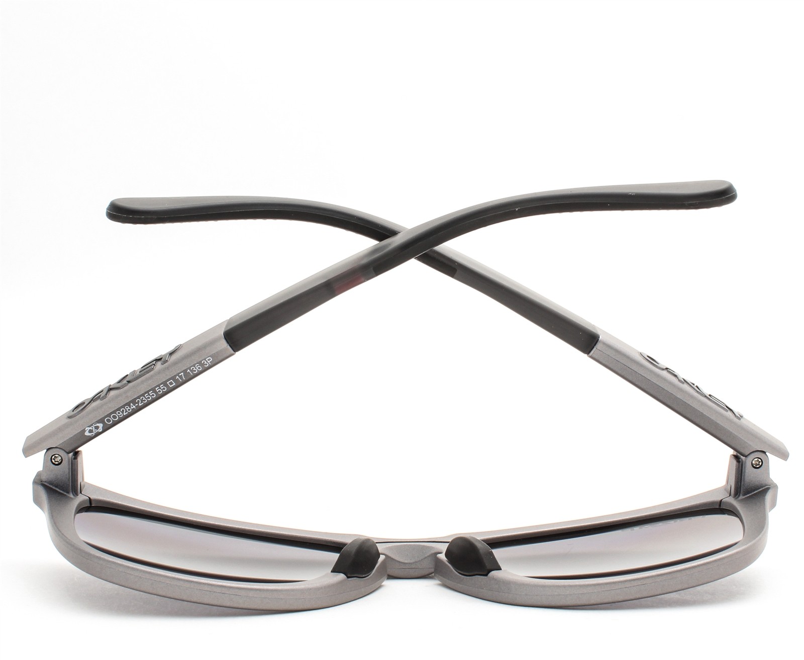 Oakley Frogskins Sunglasses Matte Dark Silver Prizm Black Polarized OO9284-2355