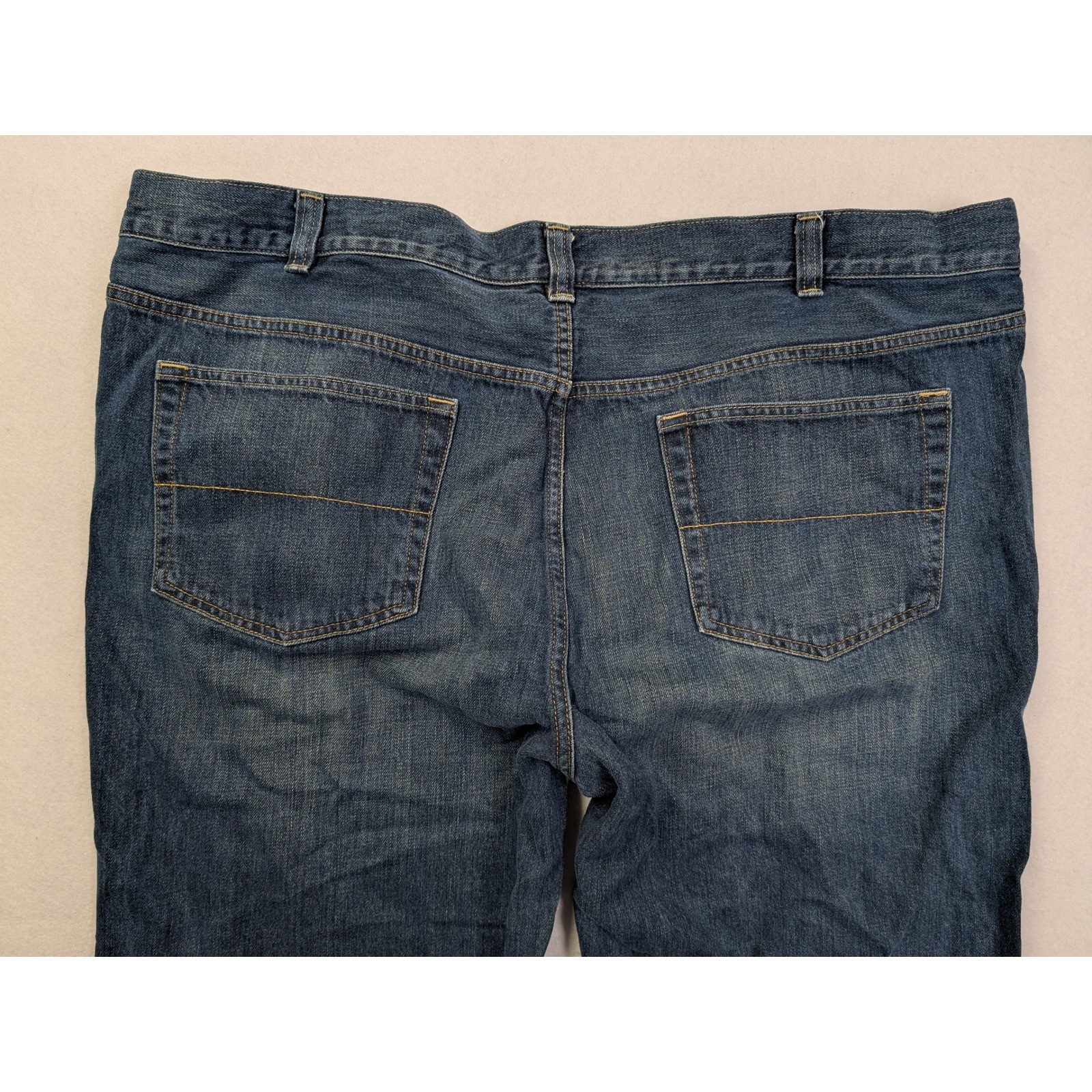 Urban Pipeline Mens Relaxed Straight Jeans 48 x 34 Dark Wash Blue Denim