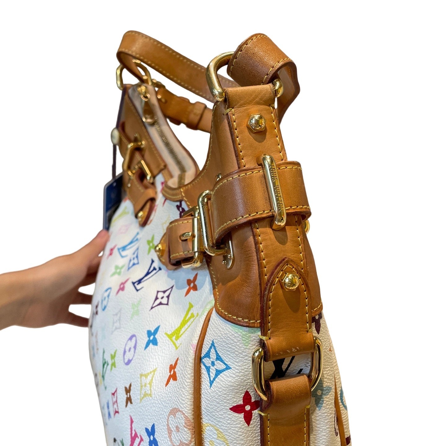 Louis Vuitton Greta Satchel Multicolor Monogram Canvas