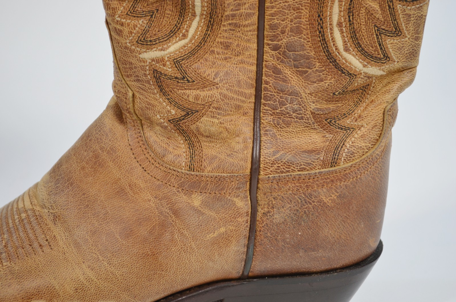 Lucchese Cassidy M4999 Women Western Boots Mad Dog Leather Snip Toe 8.5 B