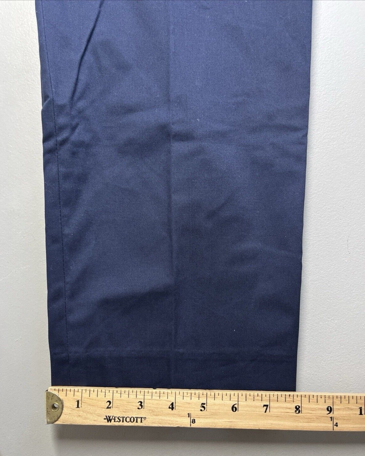 J Crew Bowery Dress Pant in Stretch Chino Mens 38X32 Navy Blue Slim Fit