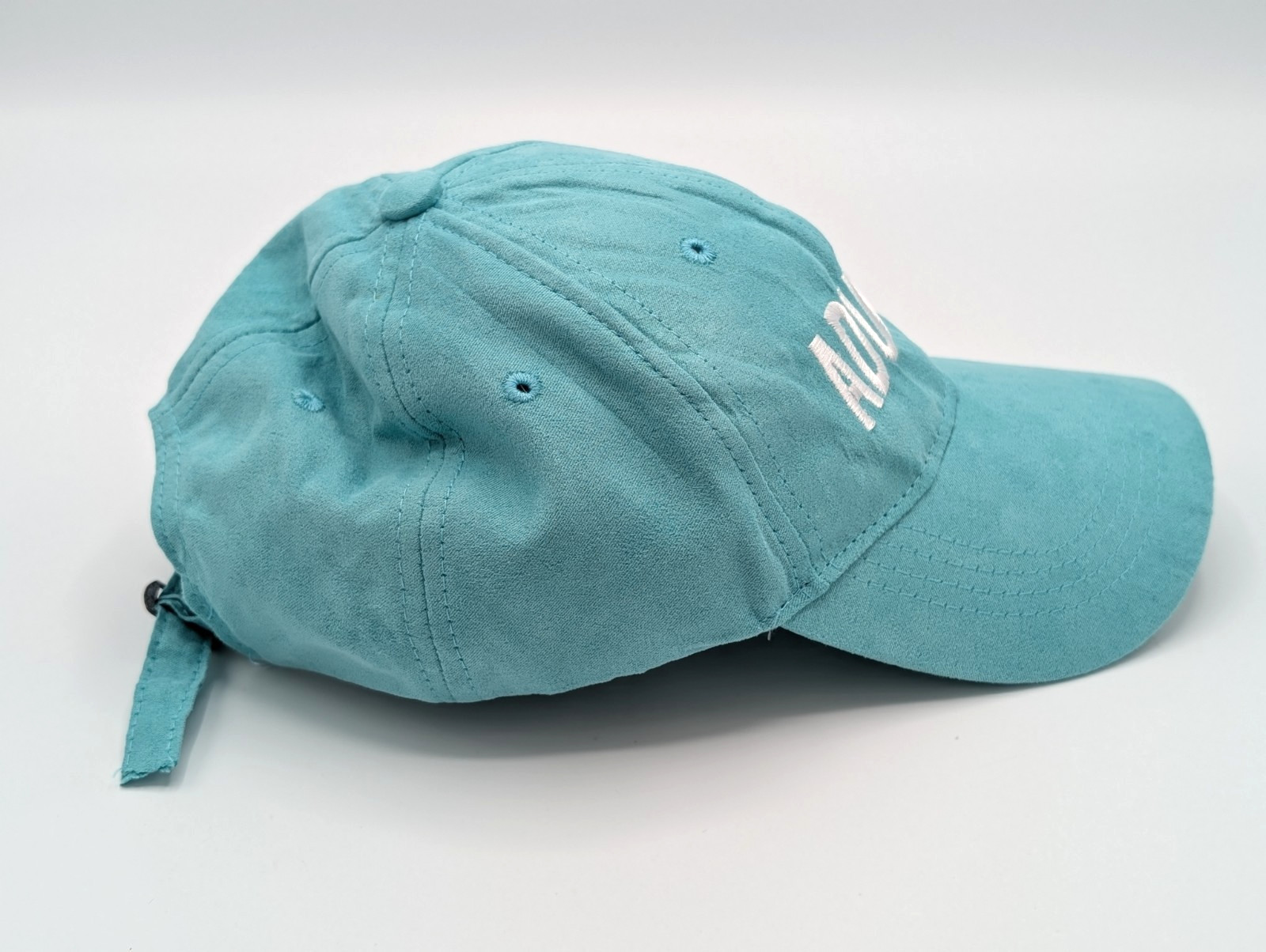 ADULT-ISH Embroidered Snapback Cap Teal One Size Adjustable Closure