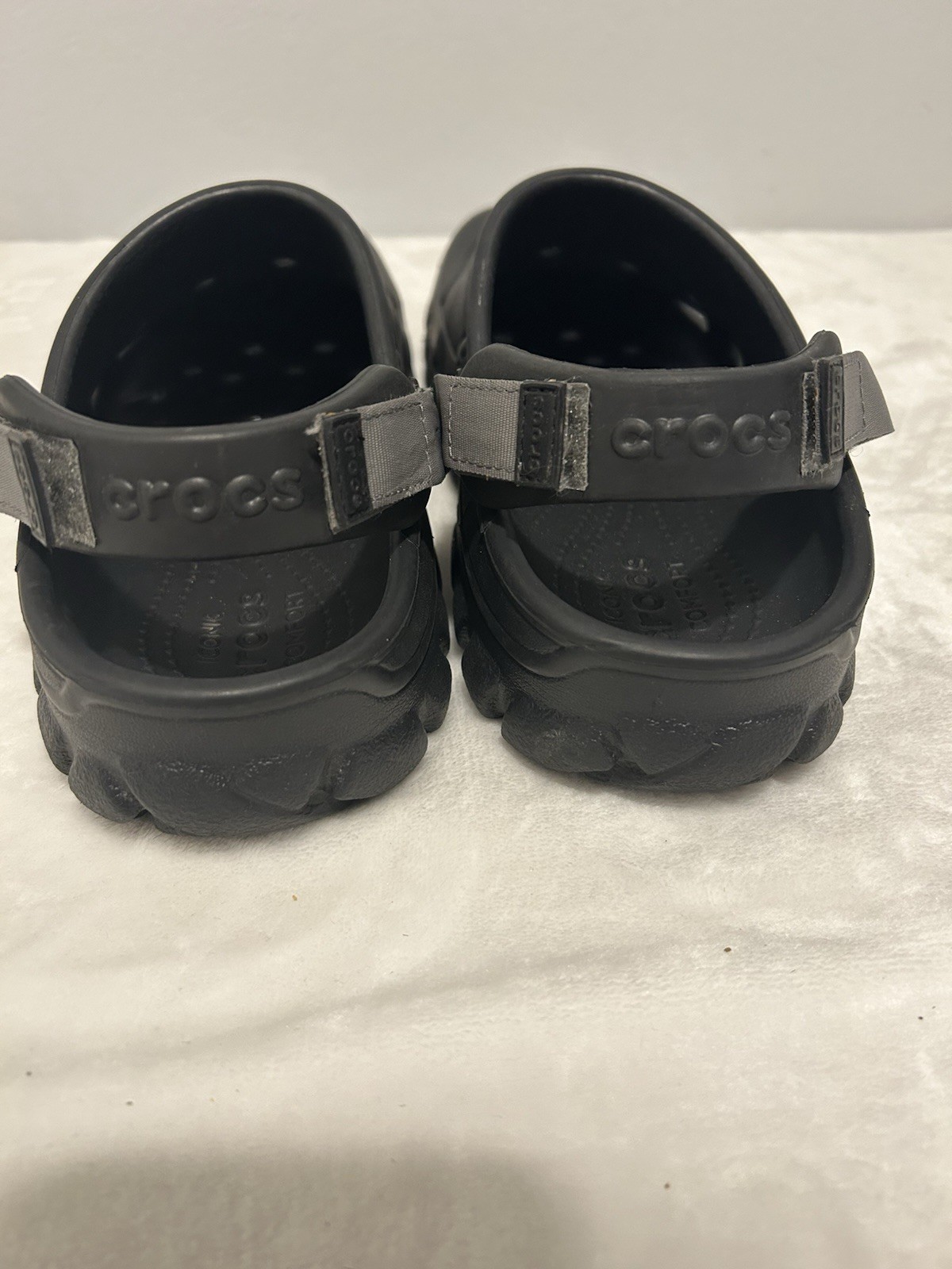 Crocs Offroad Sport Clogs Men’s Size 12 Black Slip-On Shoe Adjustable Straps