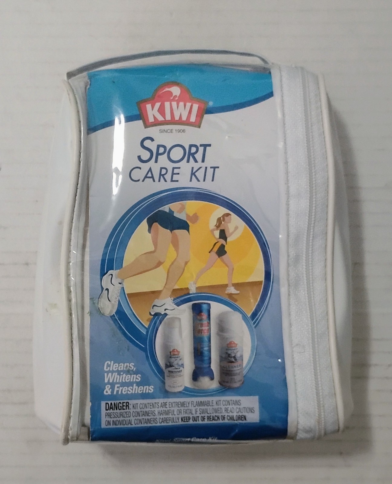 KIWI Sport Shoe Care Kit – Cleans, Whitens and Deodorizes – NEW