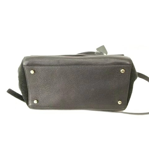 Used Kate Spade 2WAY Flap Shoulder Bag Side Suede PXRU5844 Black Vector Secondha