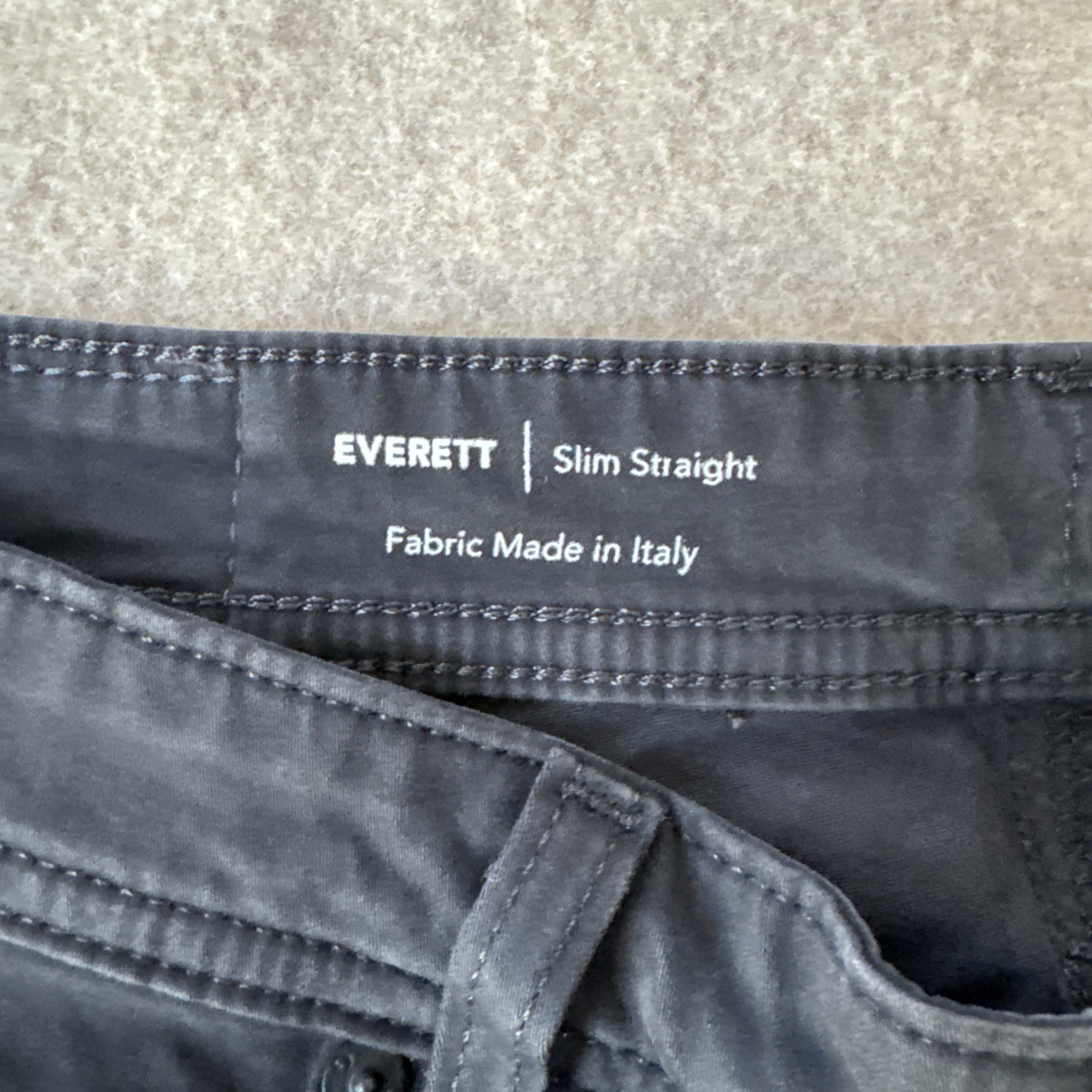 AG Adriano Goldschmied Everett Slim Straight Pants Mens Actual 30×29 Black Twill