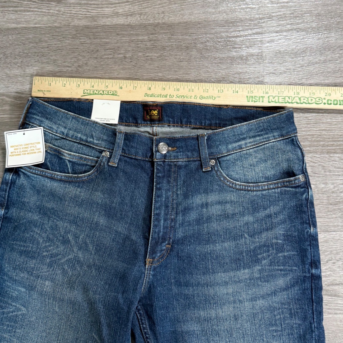 Lee Heritage Denim MVP Slim Fit Jeans Timber Medium Wash 36×30 112366083 Mens