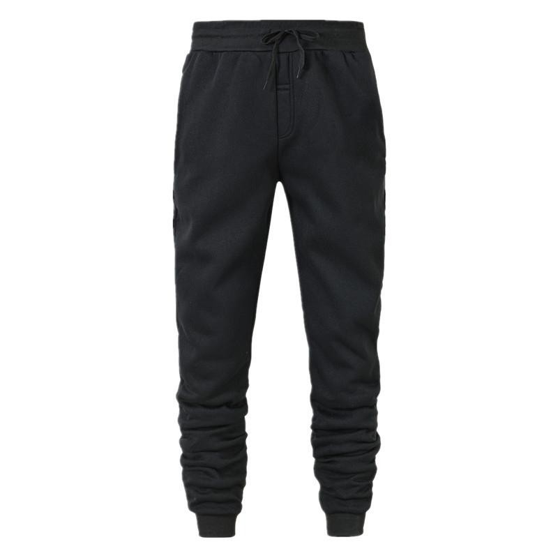 Men’s Casual Pants Autumn Winter Fleece Sweatpants Men Running Jogger Sports