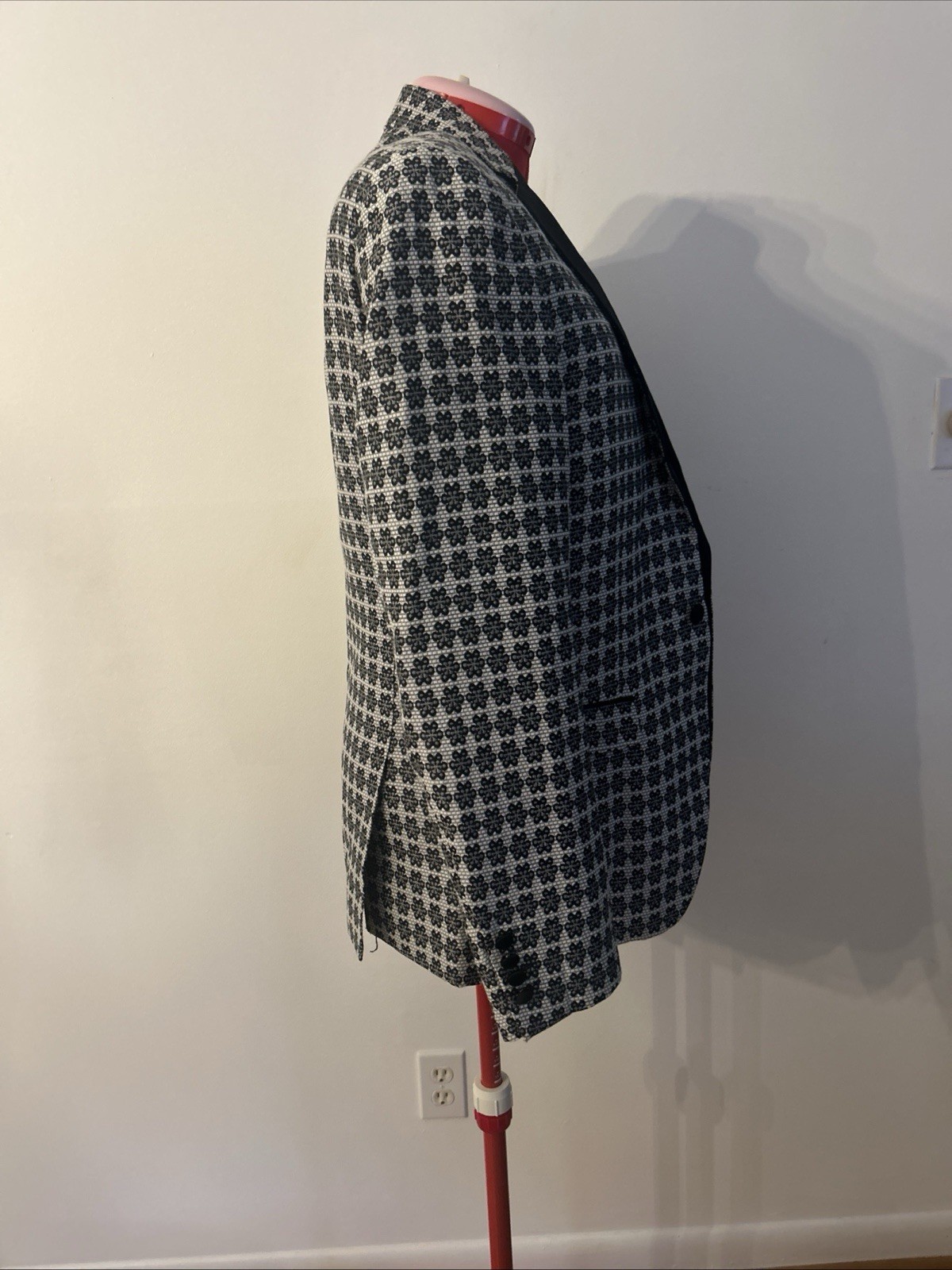 Paisley and Gray Men’s Slim Fit Jacket