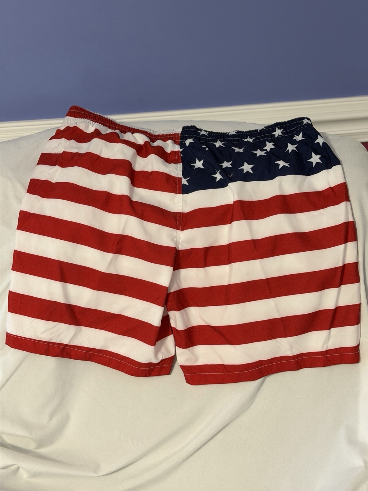 Urban Frontier Men’s Swim Shorts USA American Flag Pattern M L XL XXL