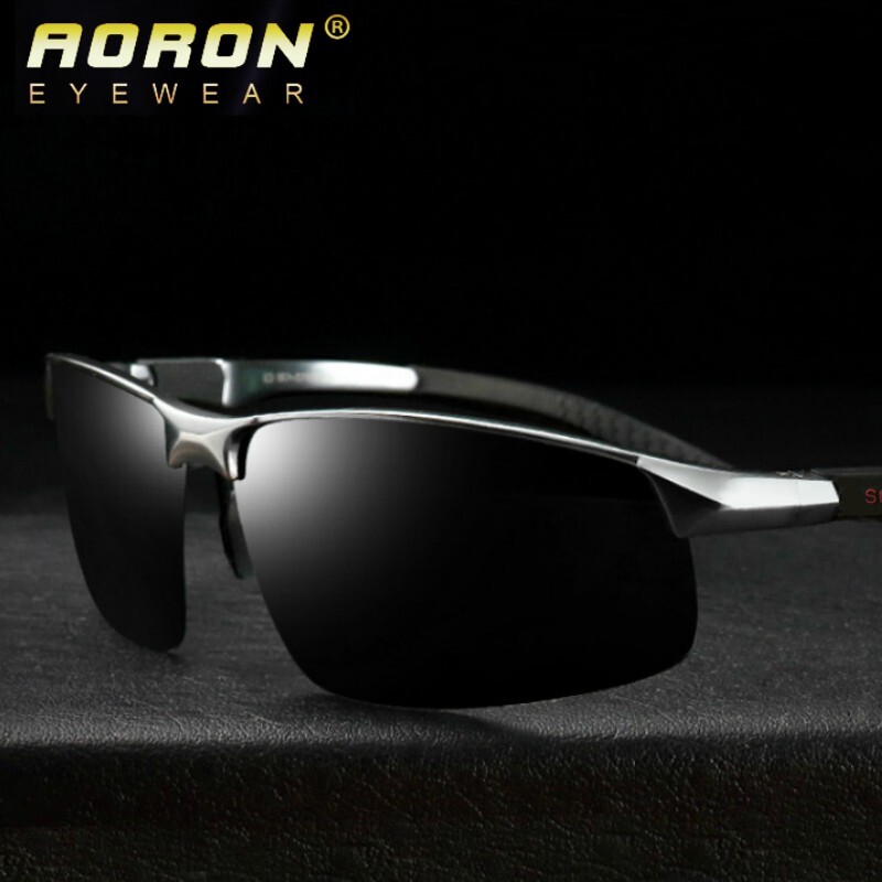 Aluminum Polarized Photochromic Sunglasses Men Chameleon Driving Sports Glasses