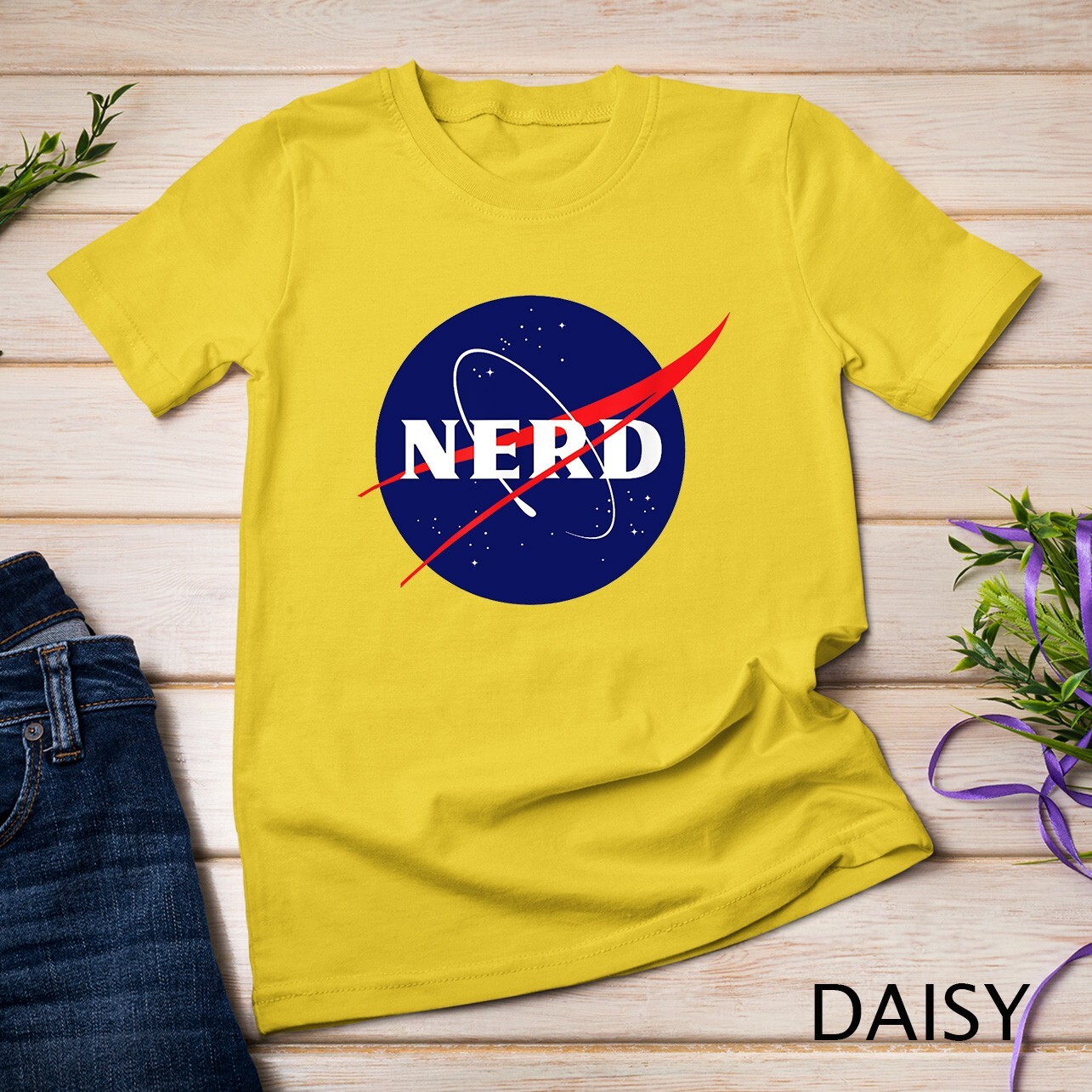 Funny NASA Nerd Logo Parody Science Astronomy Astronaut Unisex T-shirt