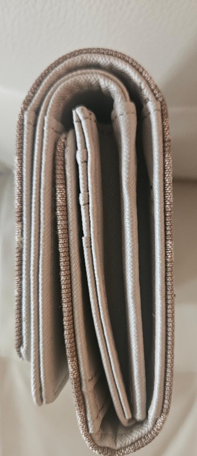 Fendi FF Zucca Monogram Long Beige/Brown Wallet Canvas Gold Logo Flap Women’s