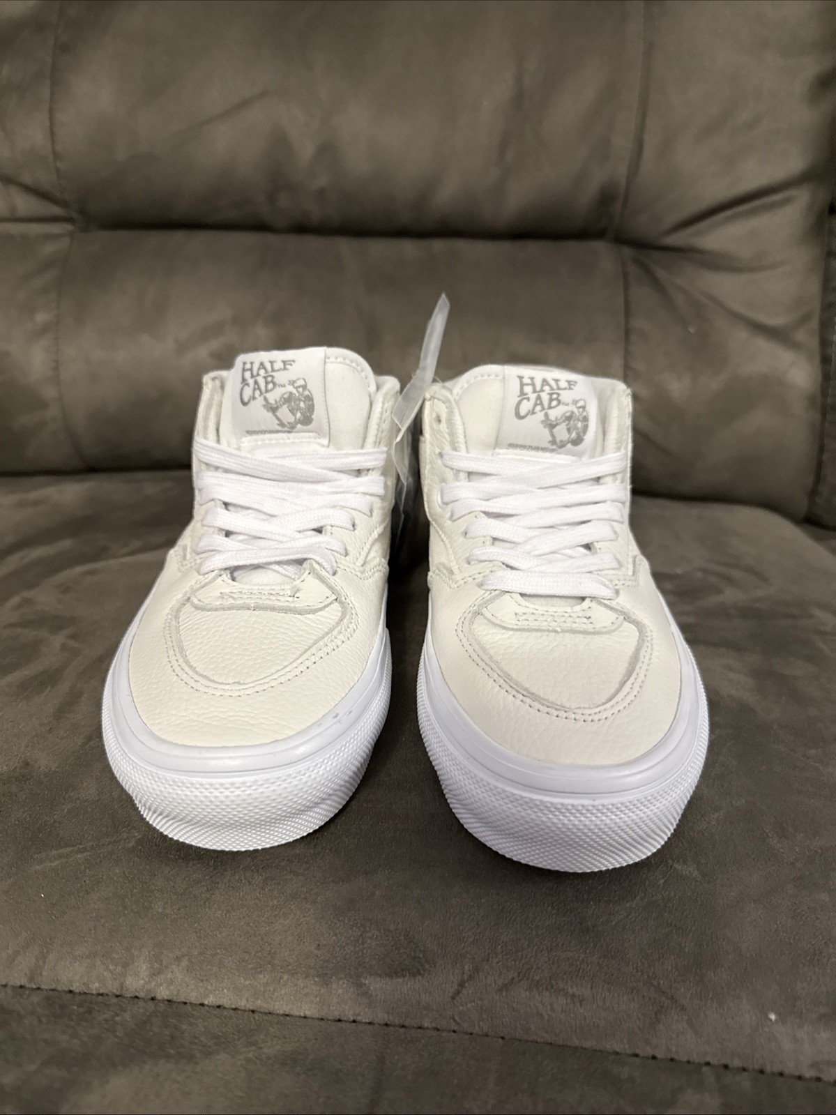 Vans Half Cab Skateboard Shoes White PopCush Duracap Men’s Size 4