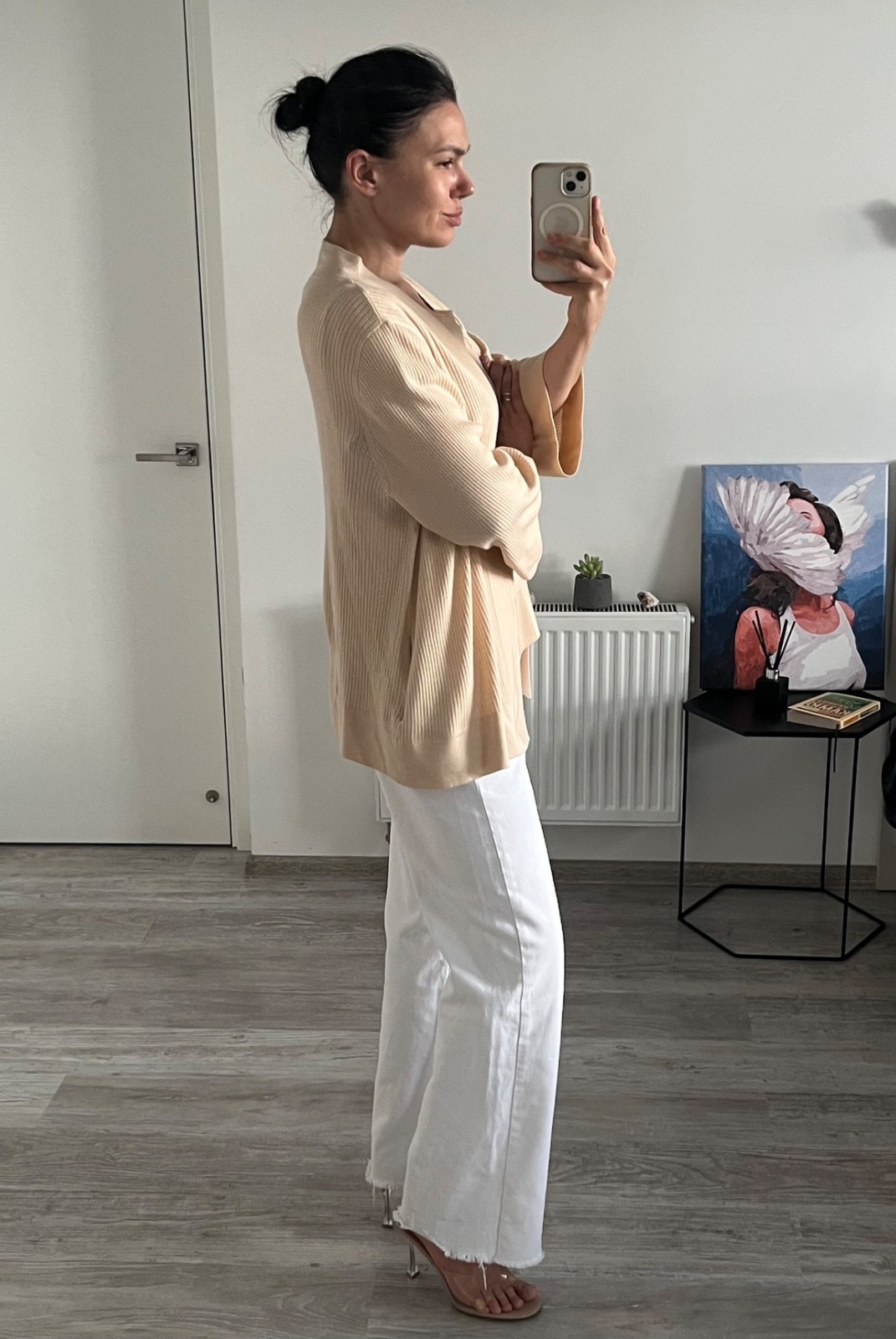 Max&Moi Wool Silk and Cashmere Set Cardigan and Top Size S
