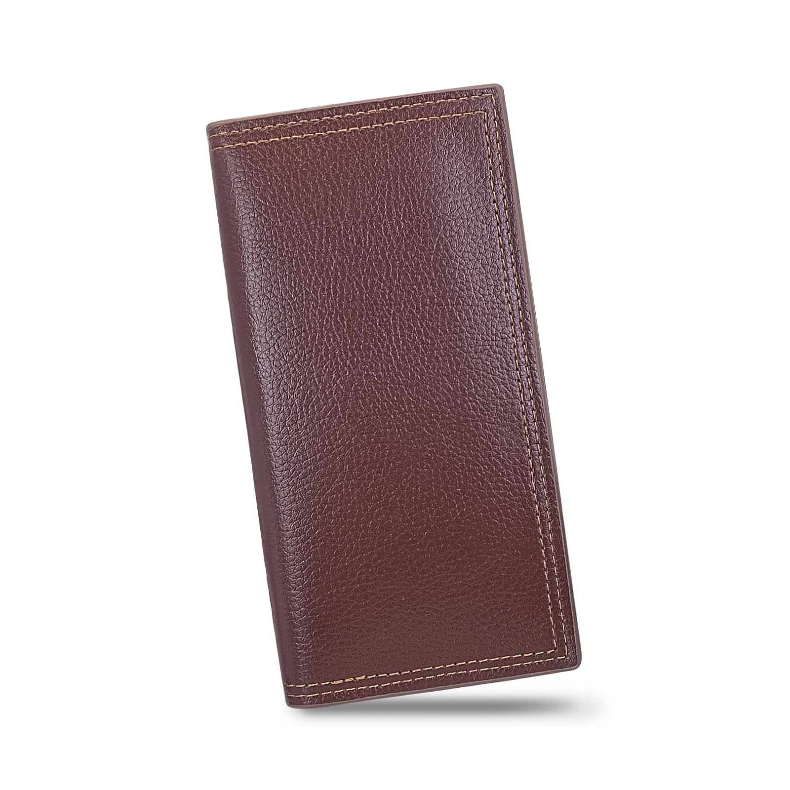 AdiStylinno Long Wallet for 17.5 x 9 x 1 cm / 6.89 x 3.54 x 0.39 in, Coffee
