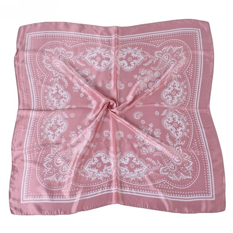 Large Silk Feel Satin Scarf Head Square Wrap Neck Neckerchief Shawl Hair Scarf