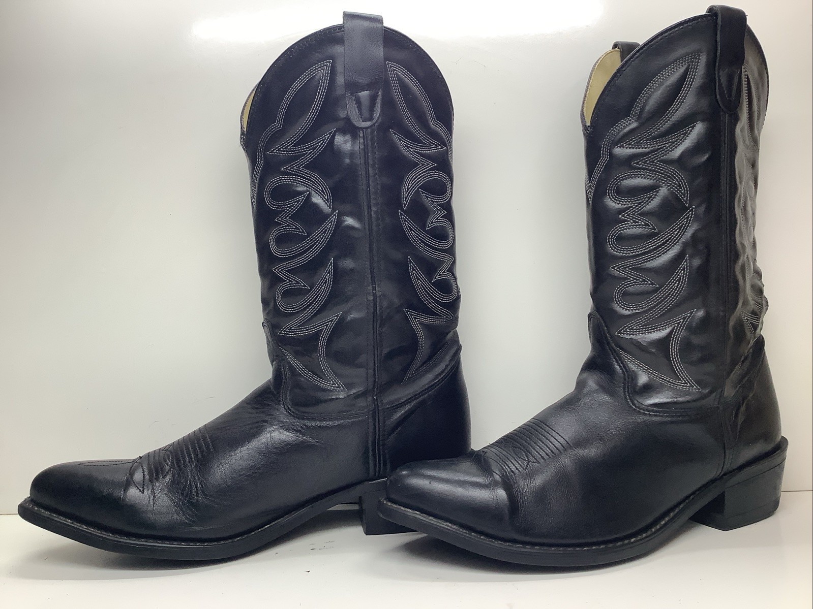 MENS IRON AGE WORK STEEL TOE BLACK BOOTS SIZE 11 EE