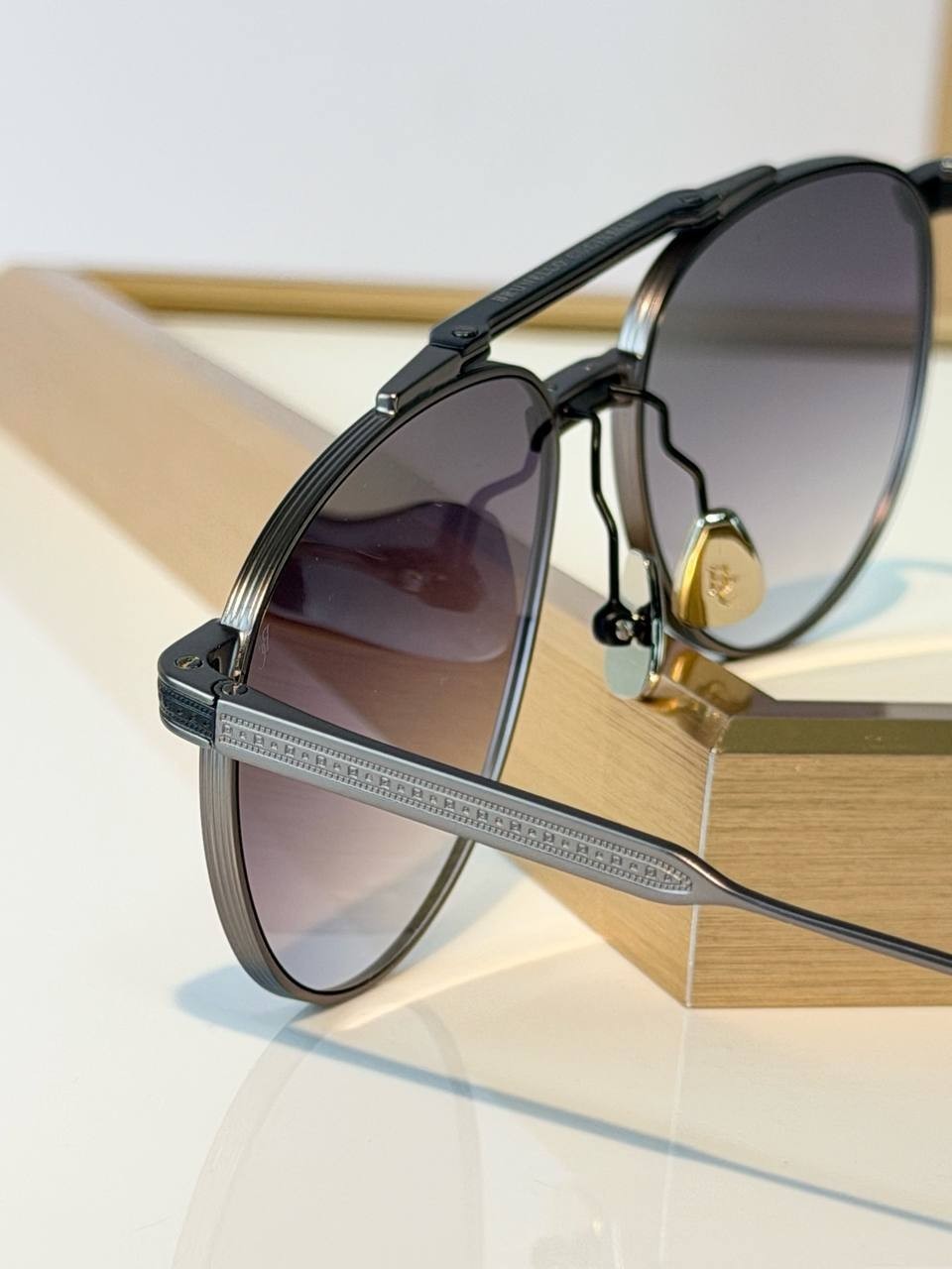 Brunello Cucinelli Oliver Peoples BC2010ST Aviator Sunglasses Gray Gradient