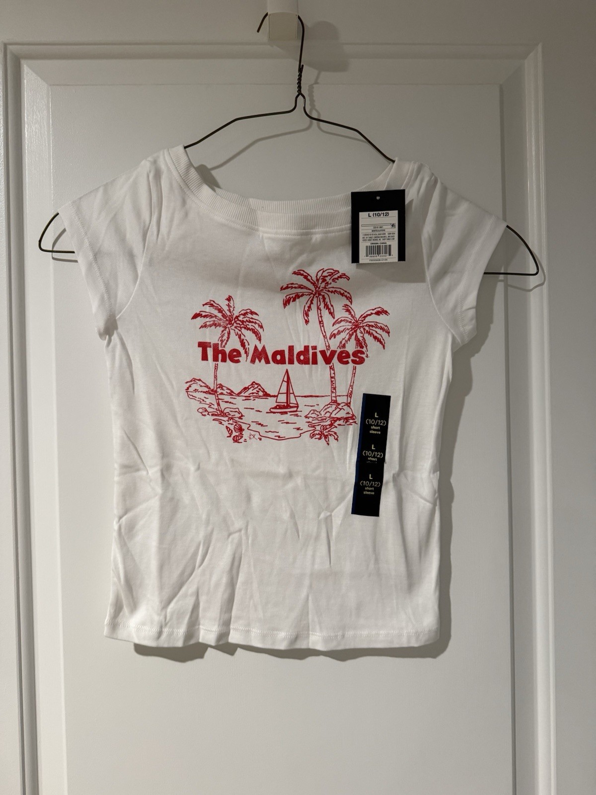Art Class The Maldives Large (10/12) Short Sleeve Shirt NWT