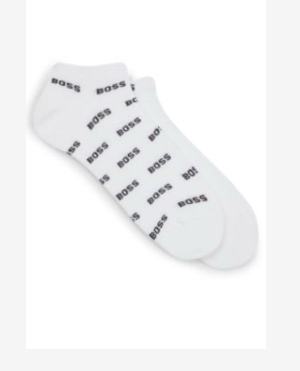 Hugo Boss- Ankle Socks – 2-Pairs – O/S – Large (US 7-13 / EU 40-46)