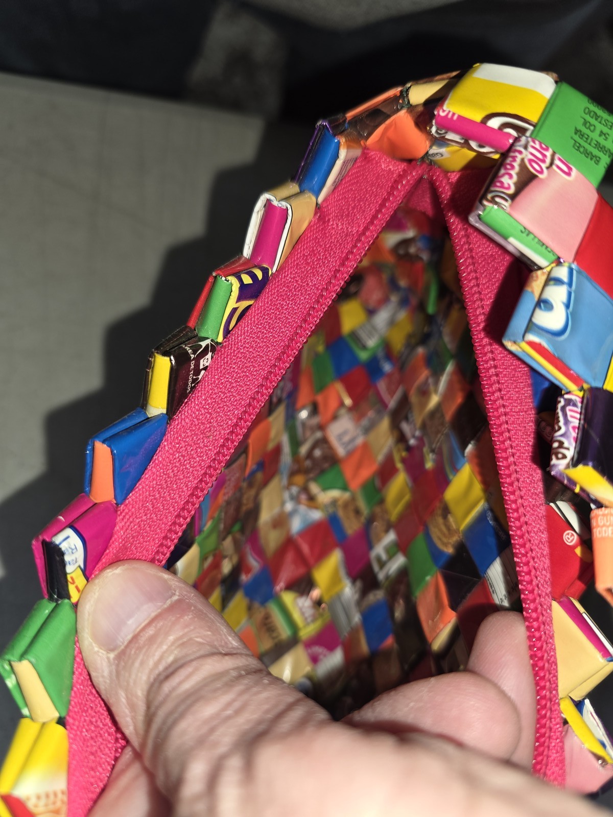 🔥 Candy Wrapper Purse Woven Handmade Recycled Shoulder Bag Eco Friendly Mexico