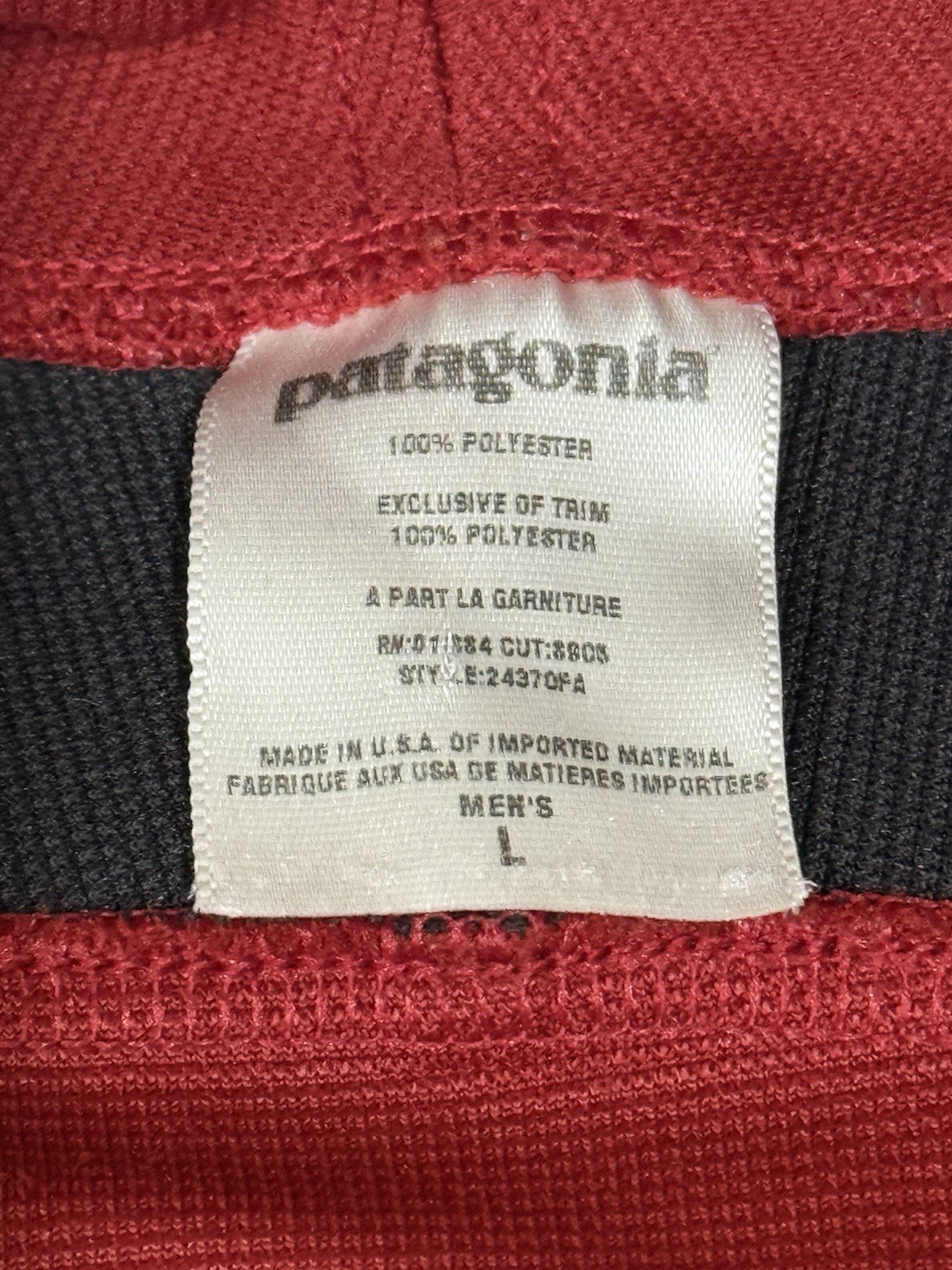 Patagonia 1/4 Zip Pullover Men’s L Sweater Performance Lightweight 11