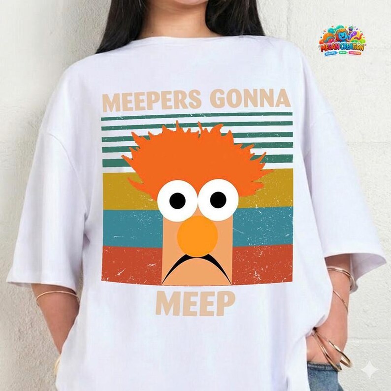 Meepers Gonna Meep Shirt, Beaker Muppet Vintage Sunset Tee